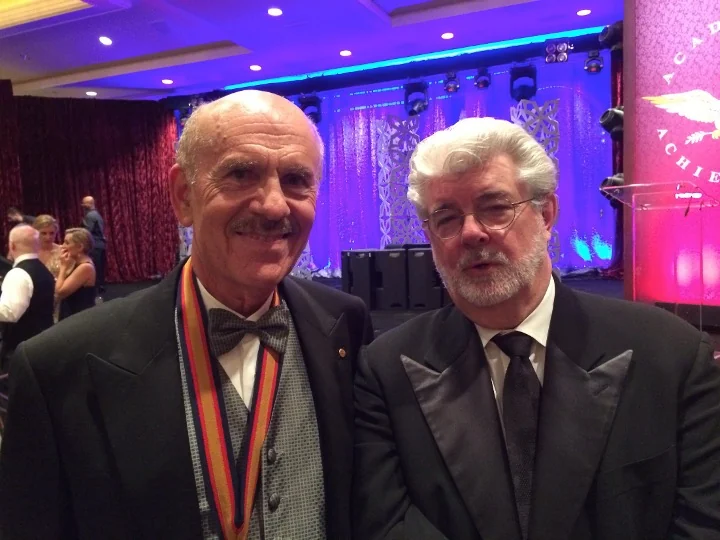 Dr. Louis Ignarro with filmmaker George Lucas