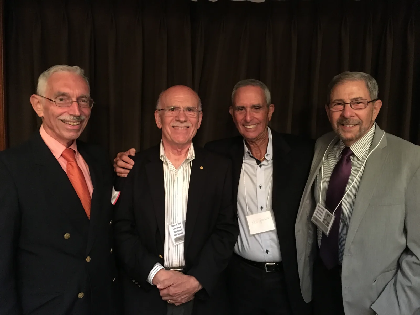 Dr. Louis Ignarro with his high school classmates